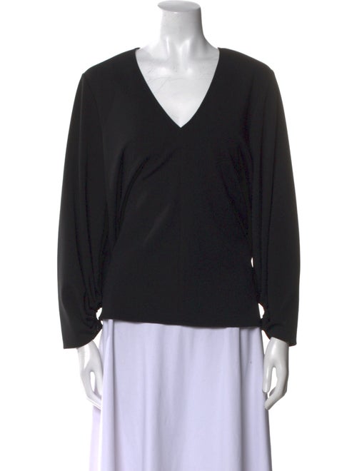 Tibi V-Neck Long Sleeve Top