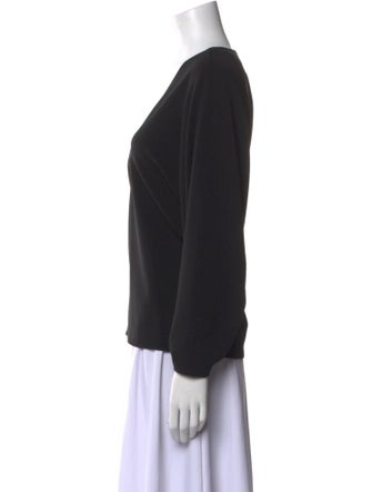 Tibi V-Neck Long Sleeve Top