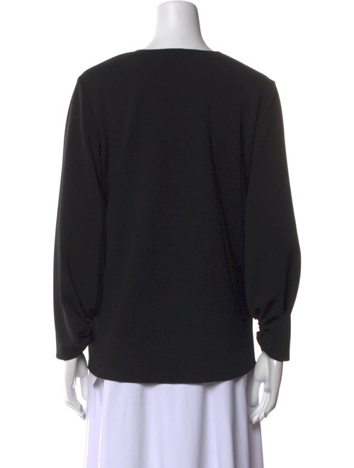 Tibi V-Neck Long Sleeve Top