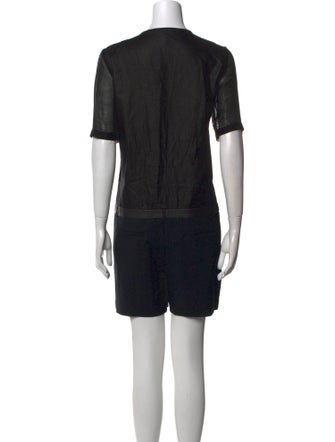 Tibi Scoop Neck Romper