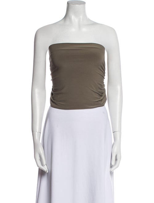 Tibi Strapless Crop Top