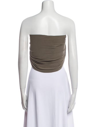 Tibi Strapless Crop Top
