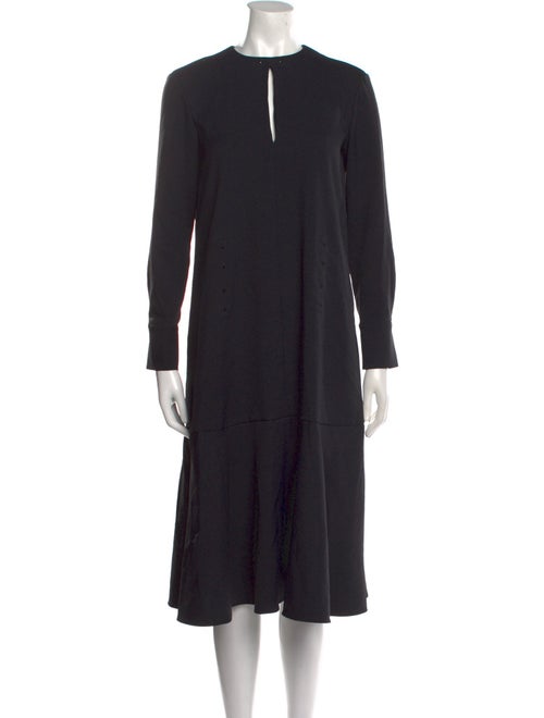 Tibi Crew Neck Midi Length Dress