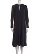 Tibi Crew Neck Midi Length Dress