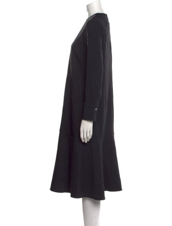 Tibi Crew Neck Midi Length Dress