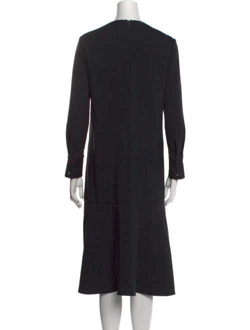 Tibi Crew Neck Midi Length Dress