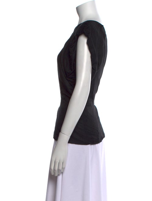 Tibi Bateau Neckline Short Sleeve Blouse