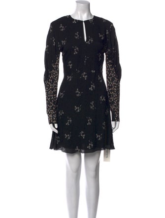 Tibi Floral Print Mini Dress