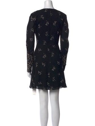 Tibi Floral Print Mini Dress