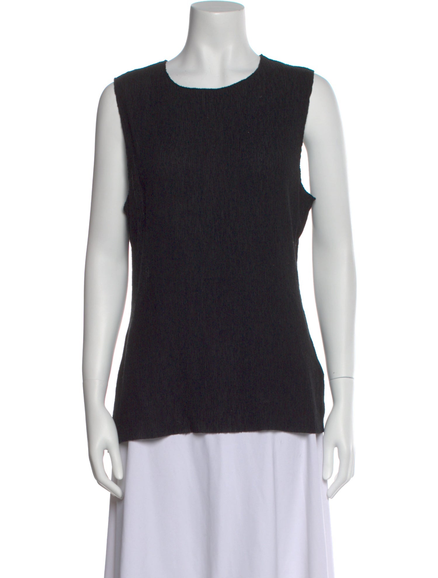Tibi Crew Neck Sleeveless Top