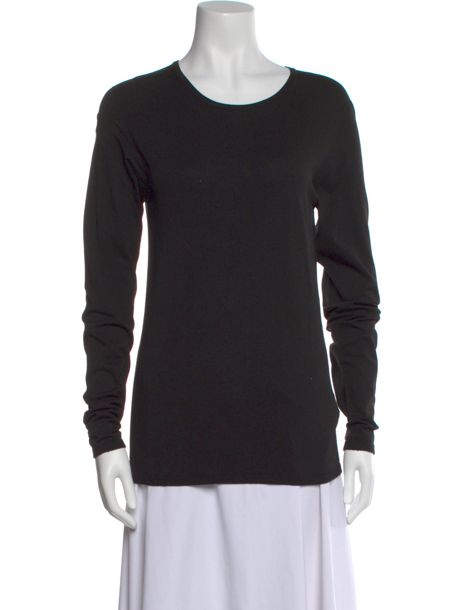 Tibi Scoop Neck Long Sleeve Sweatshirt