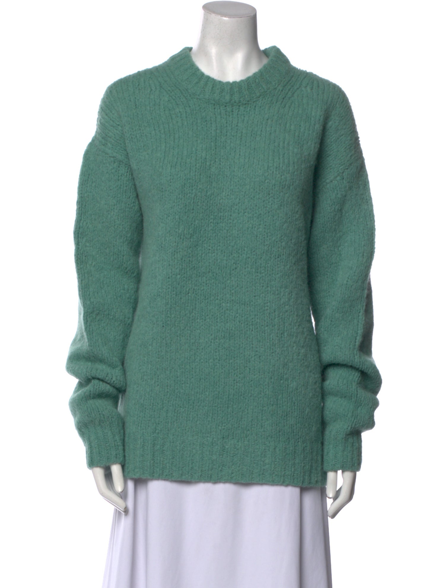Tibi Alpaca Crew Neck Sweater