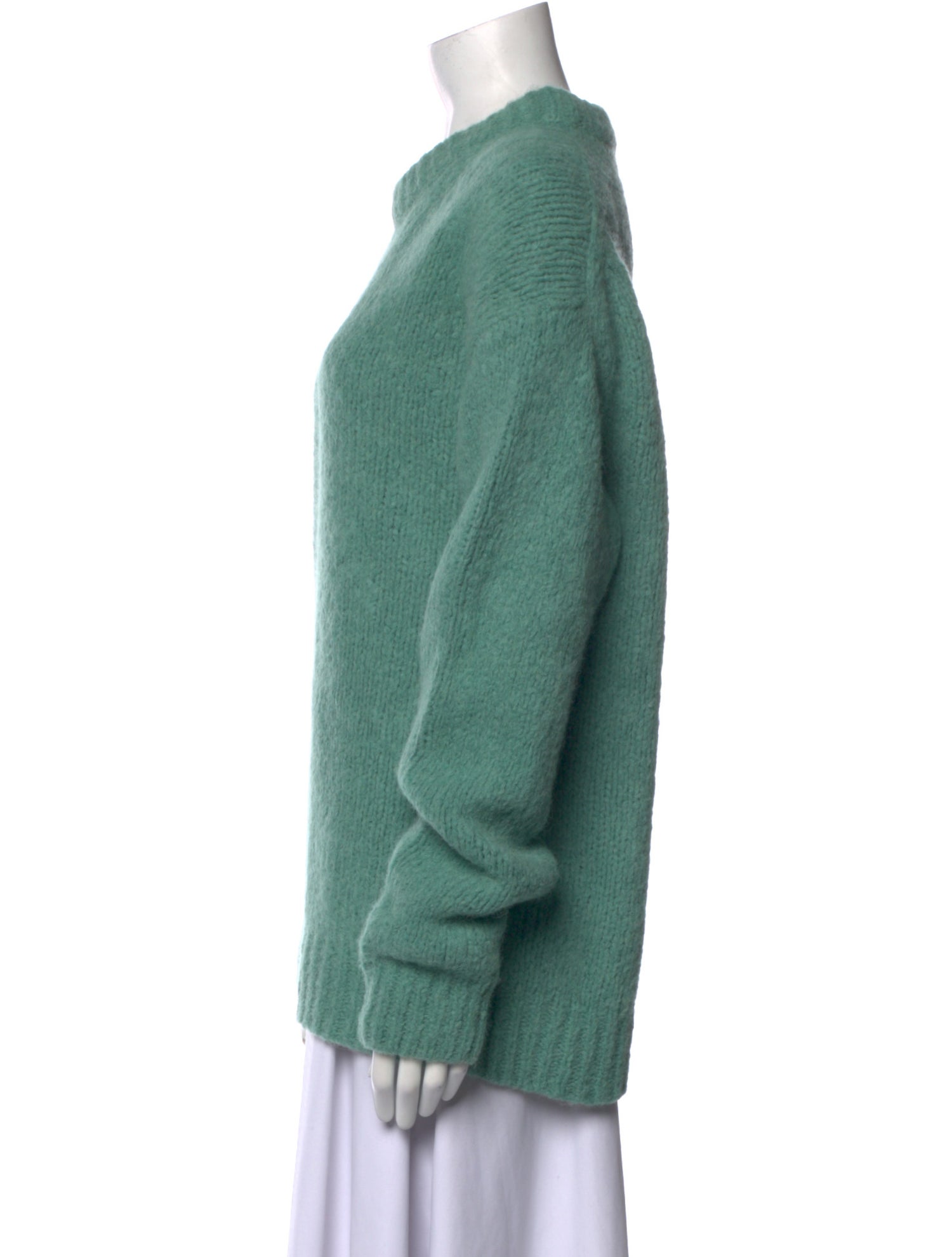 Tibi Alpaca Crew Neck Sweater