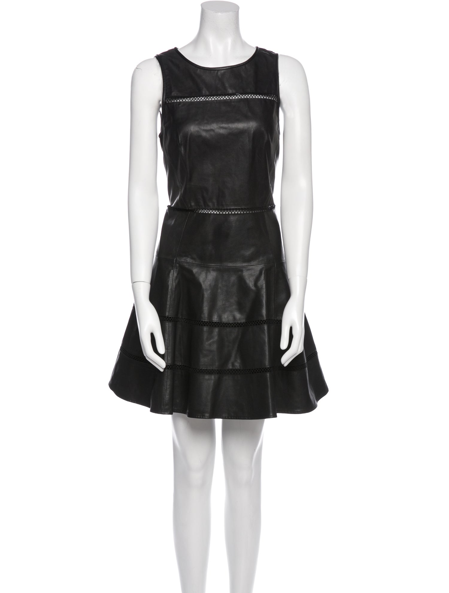 Tibi Leather Mini Dress