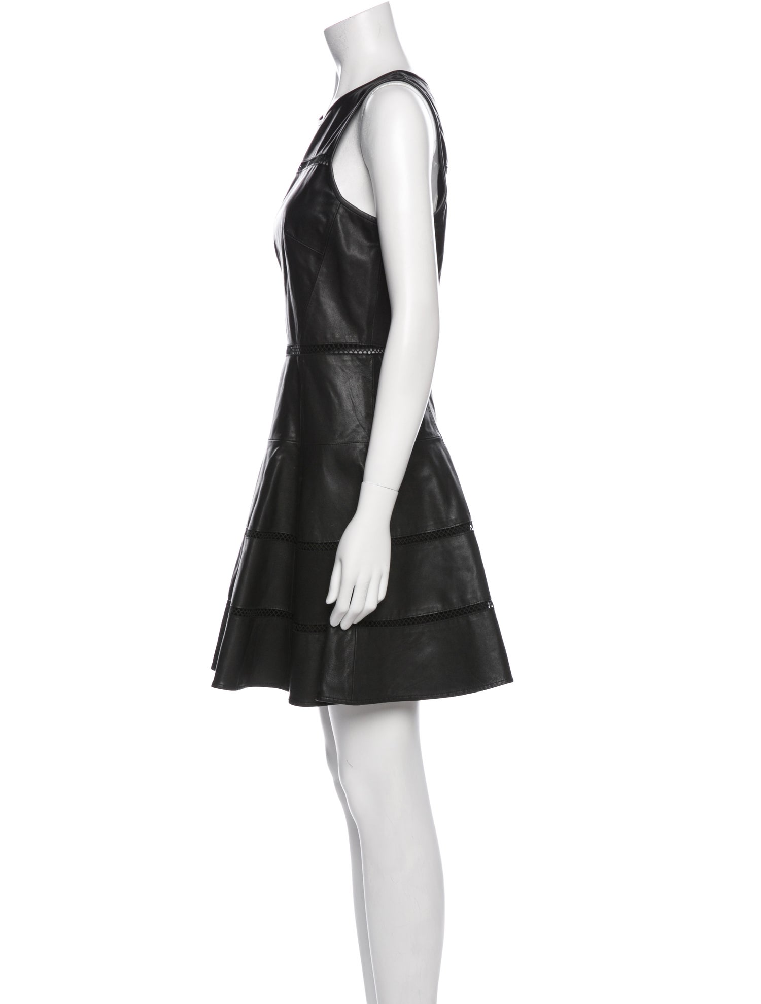 Tibi Leather Mini Dress