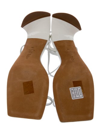 Tibi Leather T-Strap Sandals