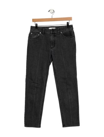 Tibi Mid-Rise Straight Leg Jeans
