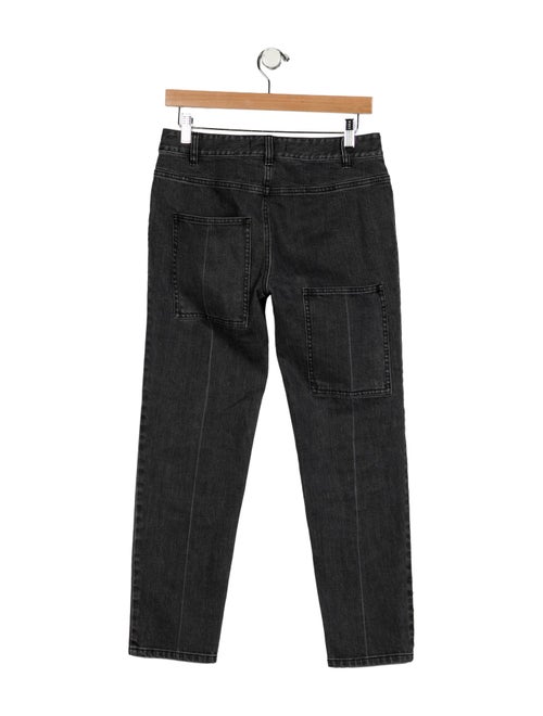 Tibi Mid-Rise Straight Leg Jeans