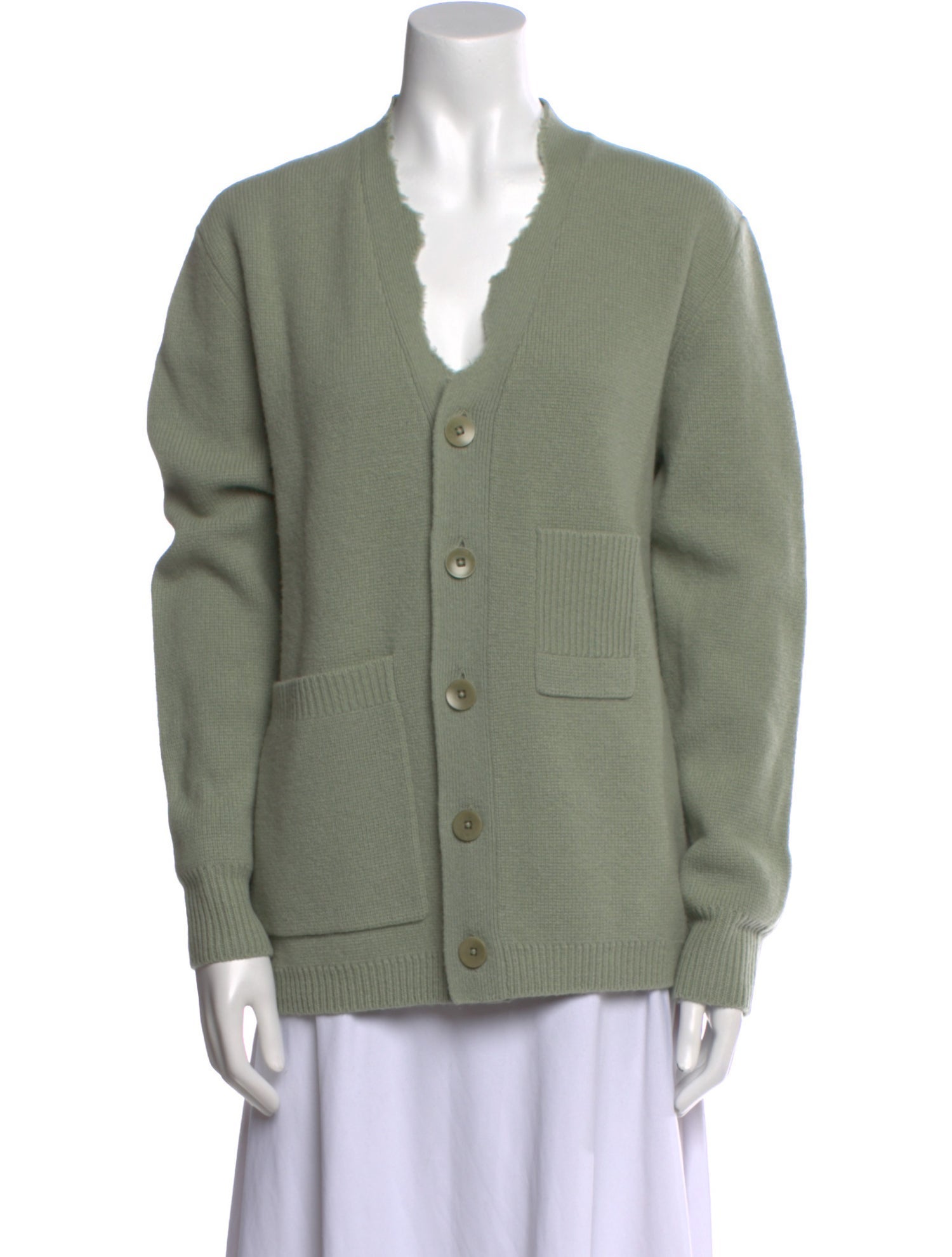 Tibi Lambswool V-Neck Sweater