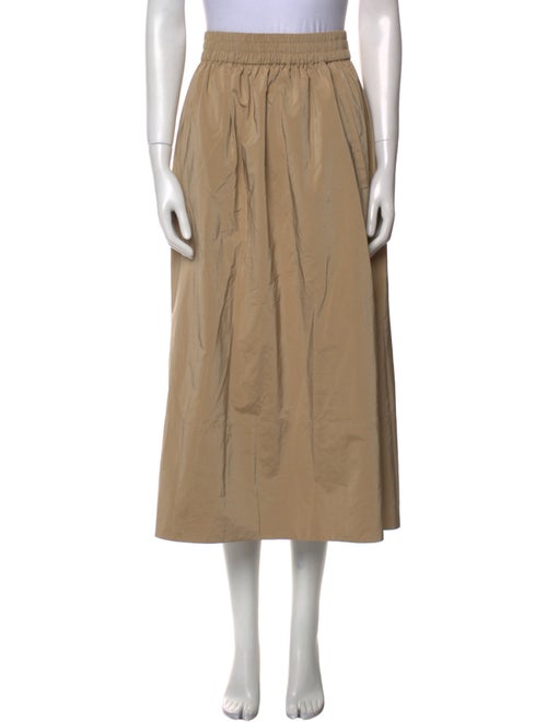 Tibi Pleated Accents Midi Length Skirt