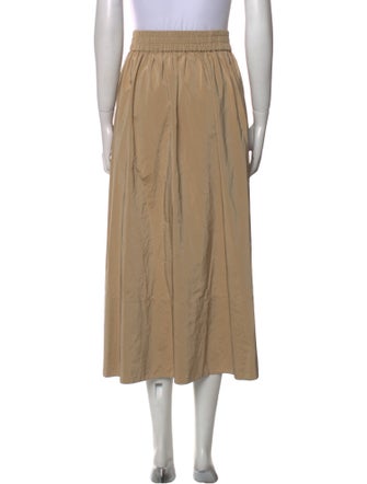 Tibi Pleated Accents Midi Length Skirt