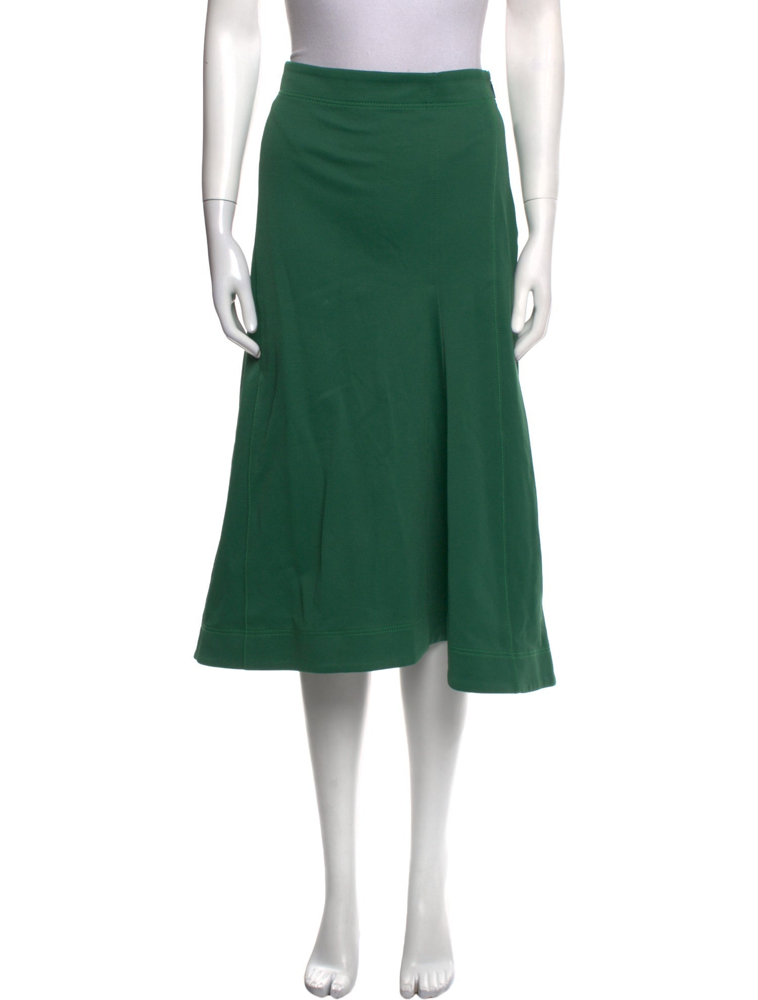 Tibi Embroidered Accent Midi Length Skirt