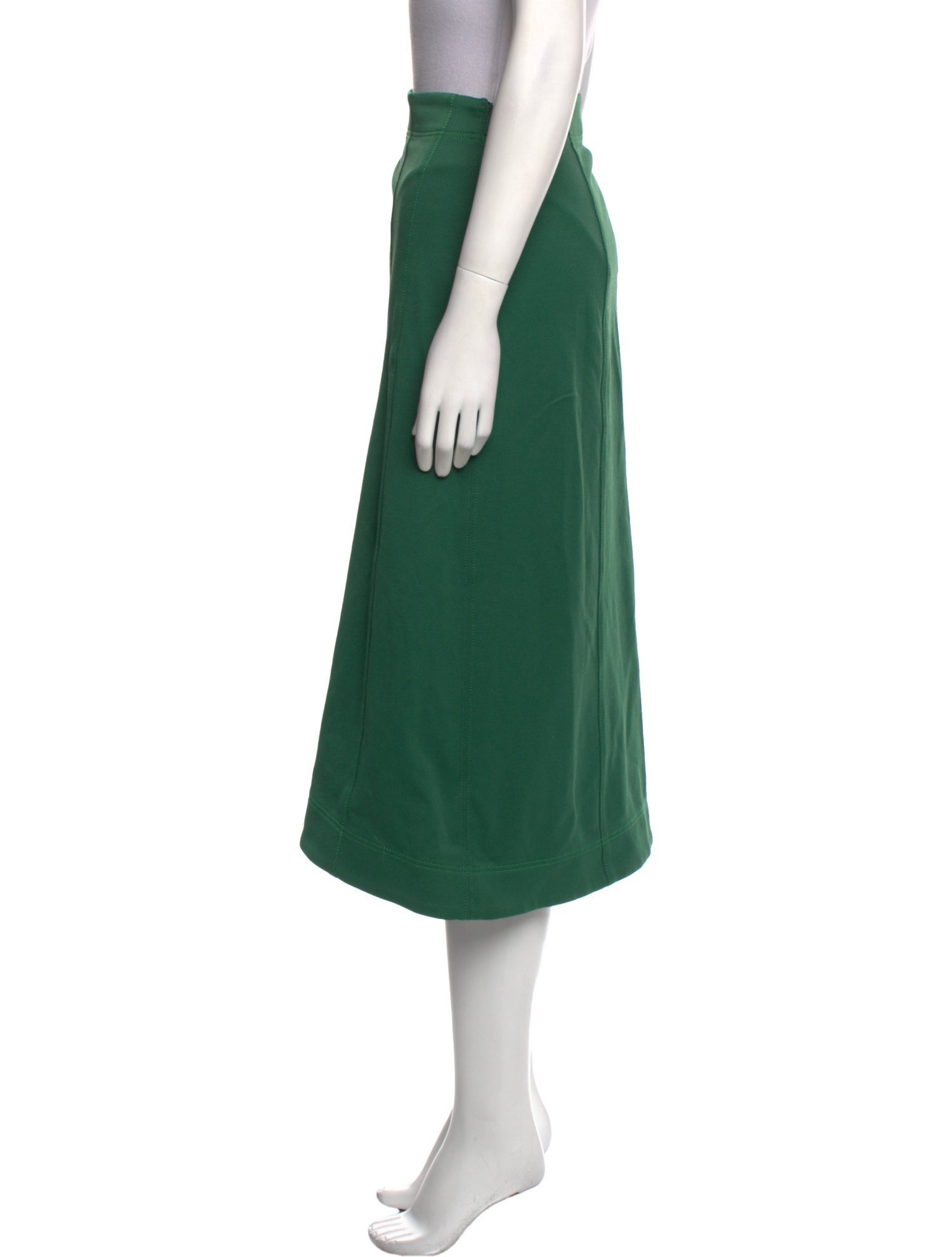 Tibi Embroidered Accent Midi Length Skirt