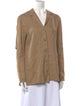 Tibi Long Sleeve Button-Up Top