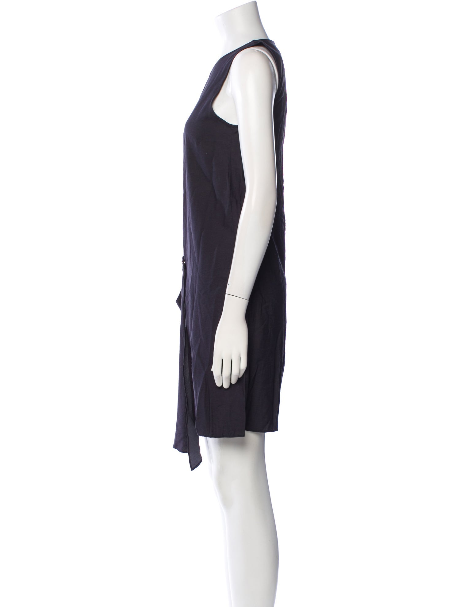 Tibi Scoop Neck Knee-Length Dress