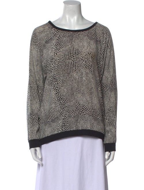 Tibi Silk Printed Sweatshirt