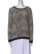 Tibi Silk Printed Sweatshirt