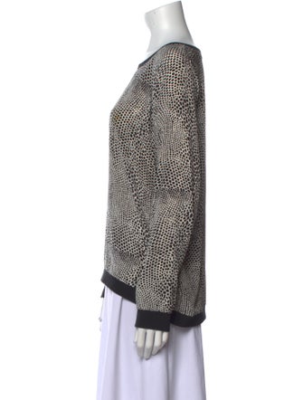 Tibi Silk Printed Sweatshirt