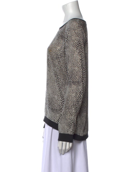 Tibi Silk Printed Sweatshirt