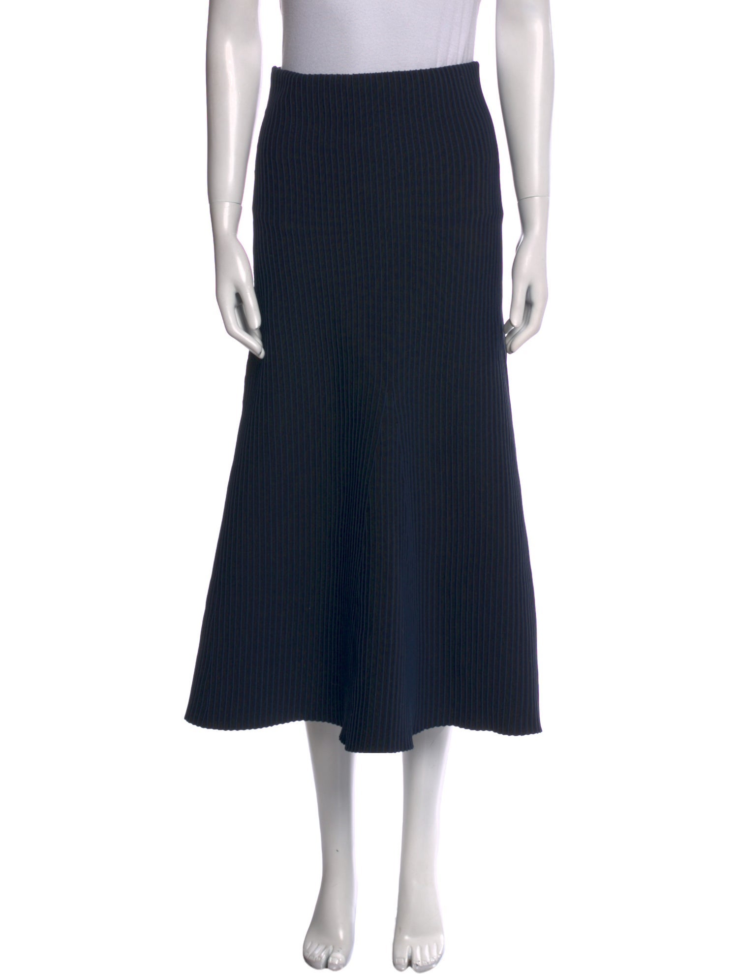 Tibi Striped Midi Length Skirt