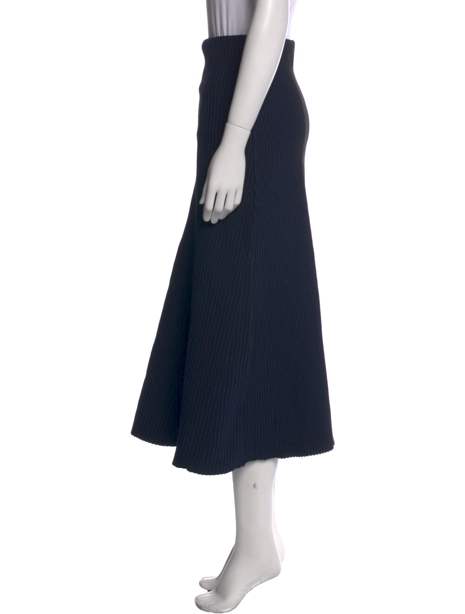 Tibi Striped Midi Length Skirt