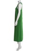 Tibi Crew Neck Long Dress