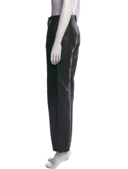 Tibi Leather Wide Leg Pants