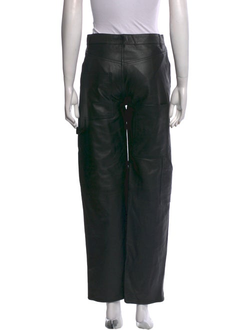 Tibi Leather Wide Leg Pants