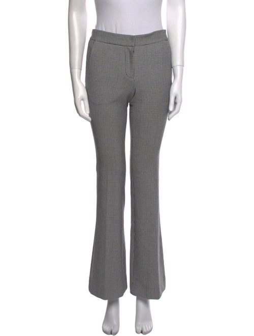 Tibi Houndstooth Print Wide Leg Pants