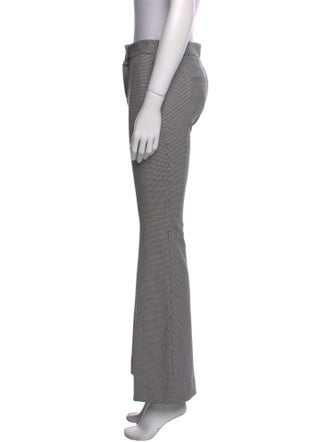 Tibi Houndstooth Print Wide Leg Pants
