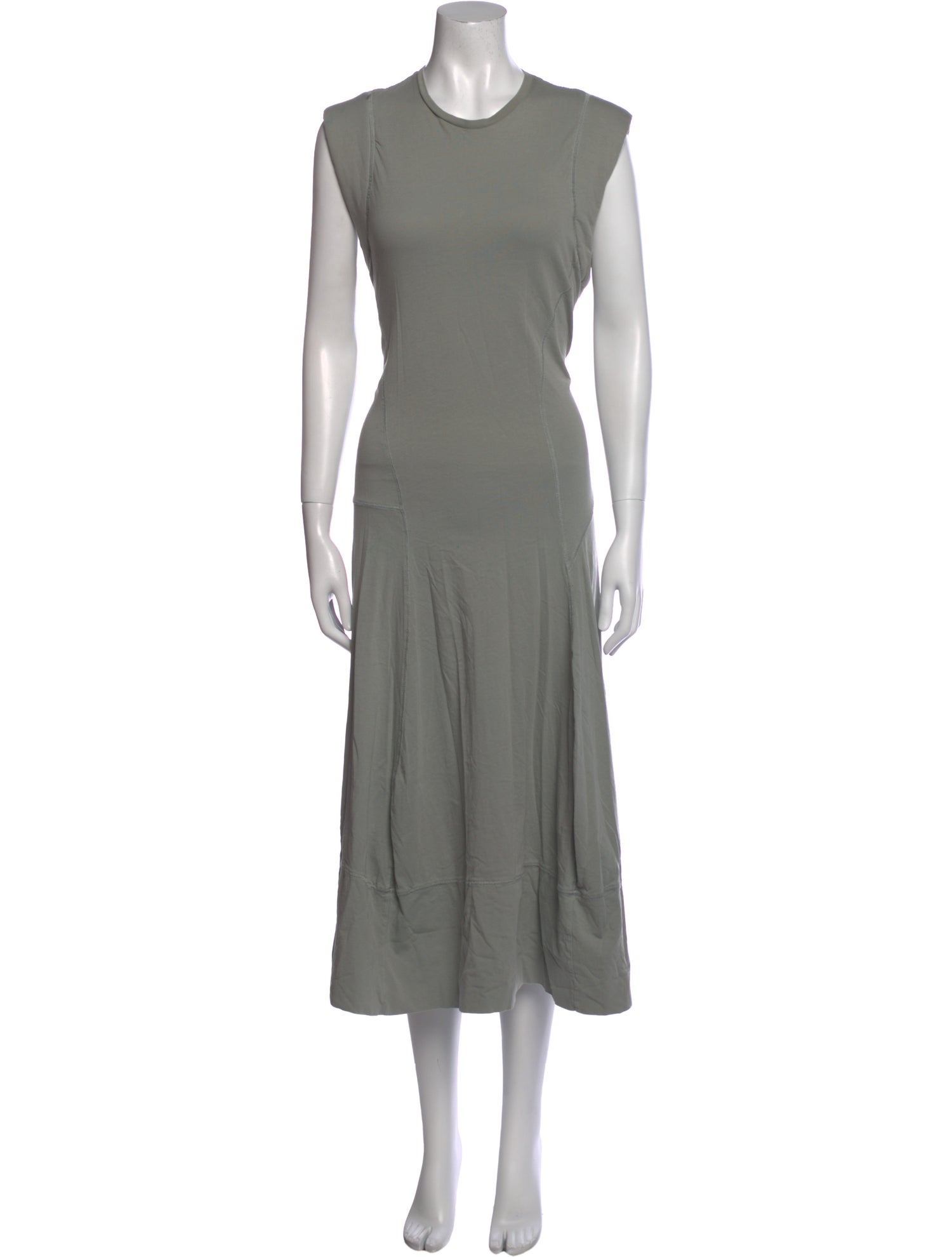 Tibi Crew Neck Long Dress