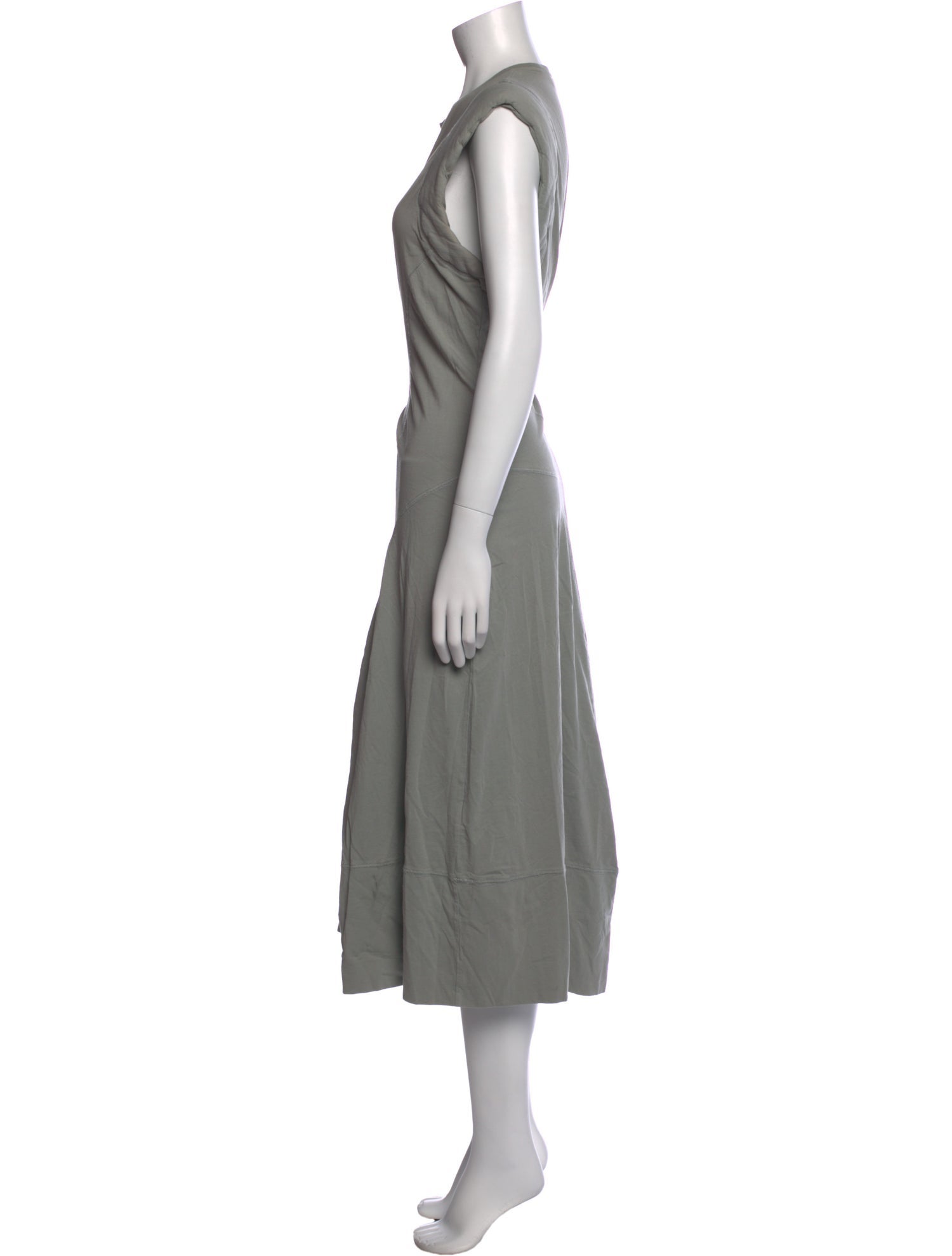 Tibi Crew Neck Long Dress