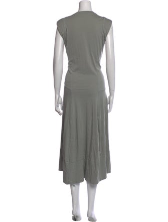 Tibi Crew Neck Long Dress