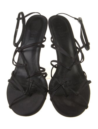 Tibi Satin Slingback Sandals