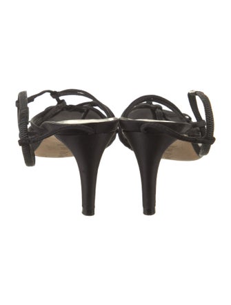 Tibi Satin Slingback Sandals