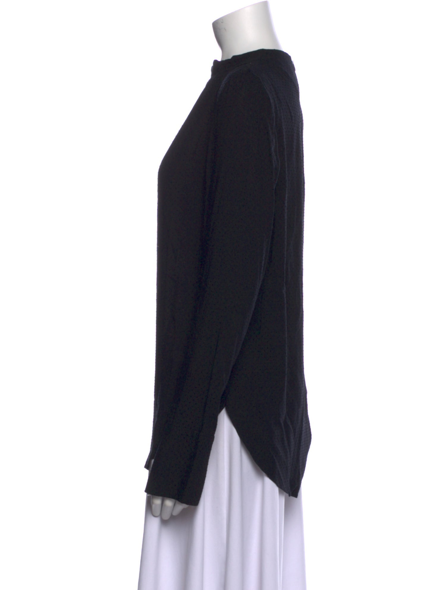 Tibi Crew Neck Long Sleeve Tunic