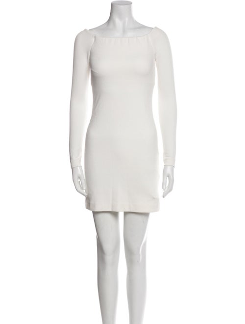 Tibi Bateau Neckline Mini Dress