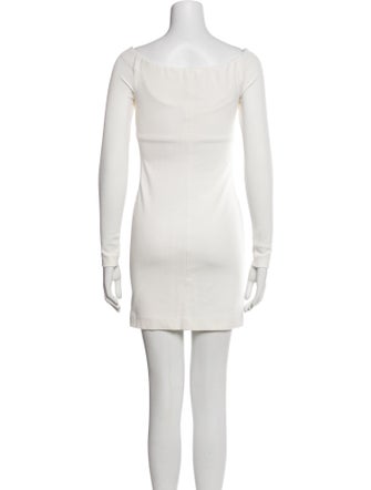 Tibi Bateau Neckline Mini Dress