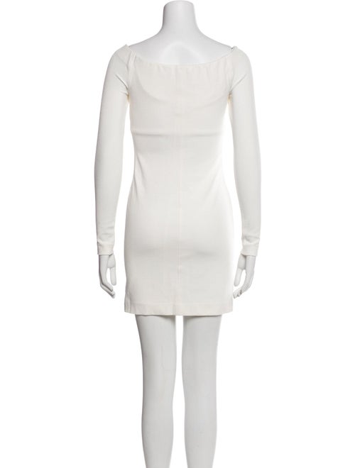 Tibi Bateau Neckline Mini Dress