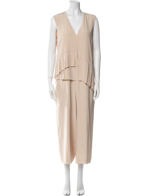 Tibi Silk V-Neck Jumpsuit